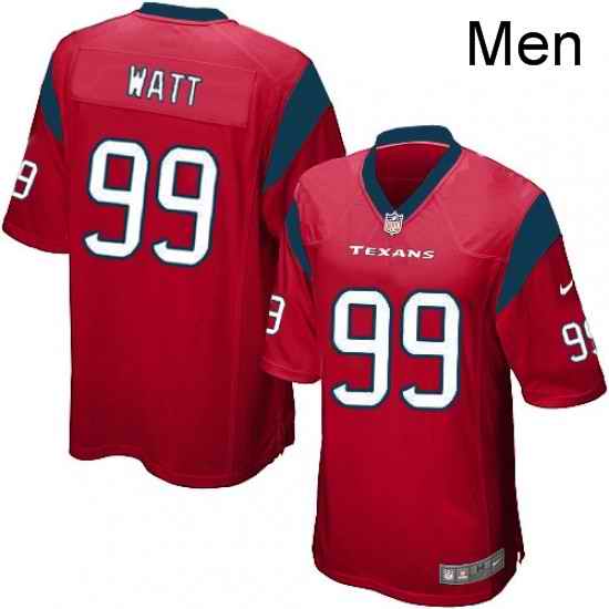 Men Nike Houston Texans 99 JJ Watt Game Red Alternate NFL Jersey